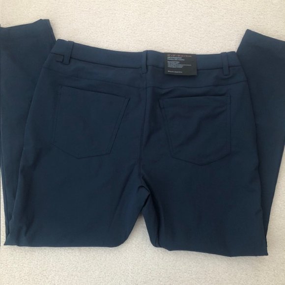 NEW Lululemon ABC Skinny-Fit 5 Pocket Pant 30"L Warpstreme, True navy - 35"x 30" - Picture 9 of 13